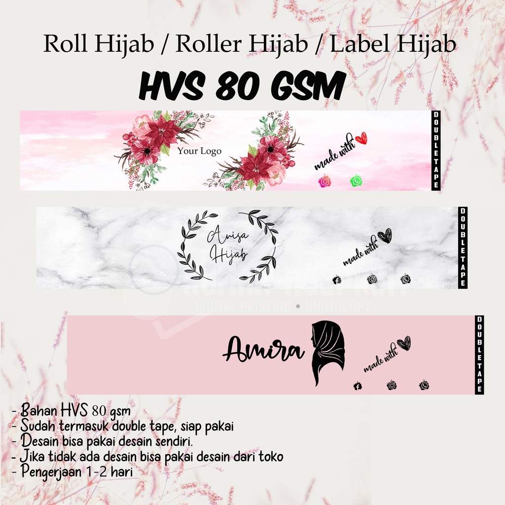 Detail Desain Label Hijab Nomer 31