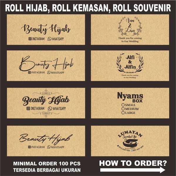 Detail Desain Label Hijab Nomer 7
