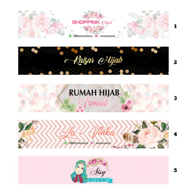Detail Desain Label Hijab Nomer 9