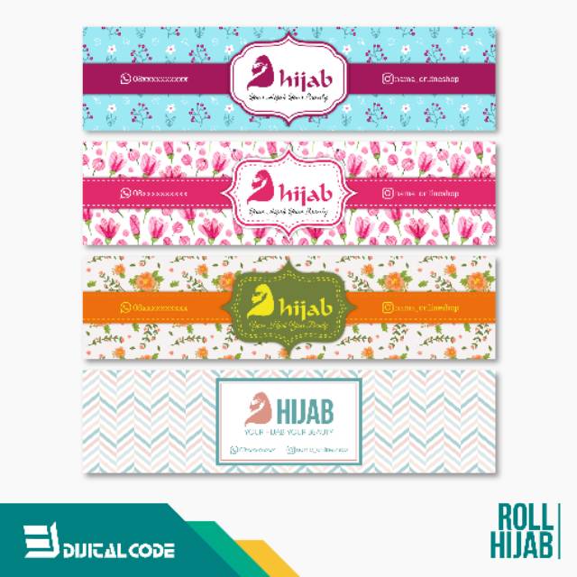 Detail Desain Label Hijab Nomer 10