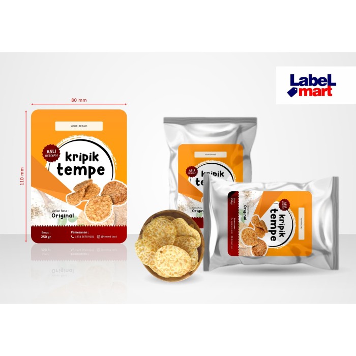 Detail Desain Label Keripik Tempe Nomer 38