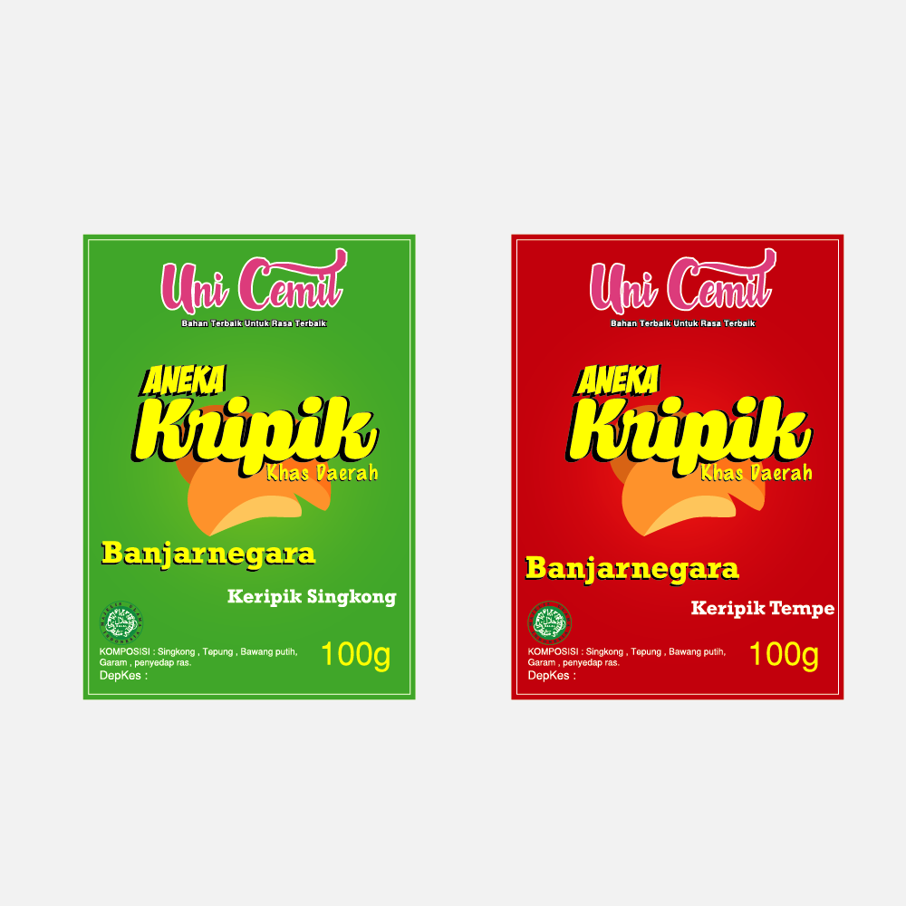 Detail Desain Label Keripik Tempe Nomer 54