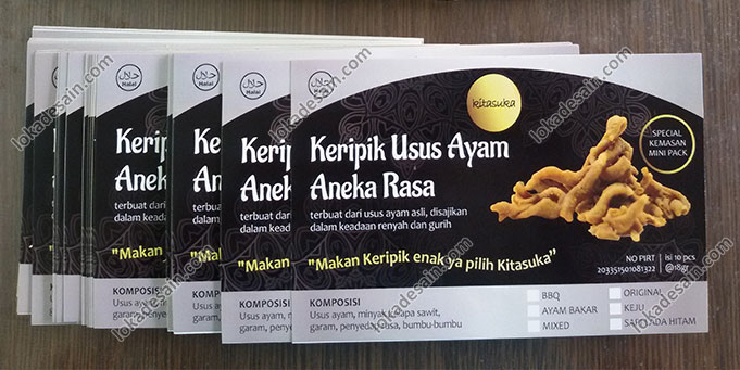 Detail Desain Label Keripik Usus Nomer 4