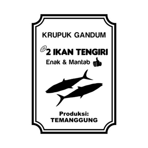 Detail Desain Label Kerupuk Ikan Nomer 11