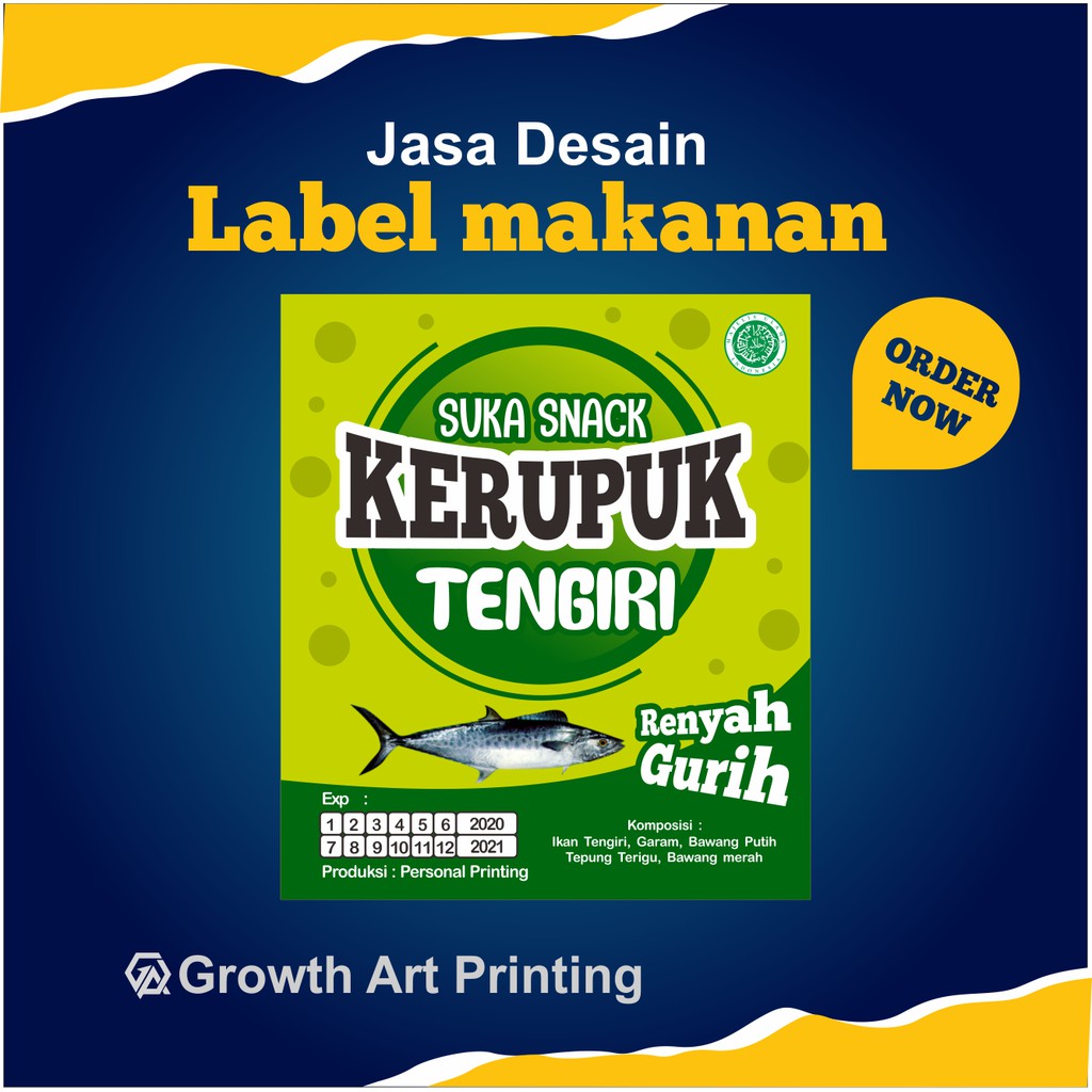 Detail Desain Label Kerupuk Ikan Nomer 9