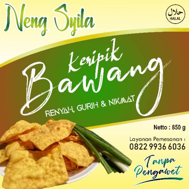 Detail Desain Label Kue Bawang Nomer 14