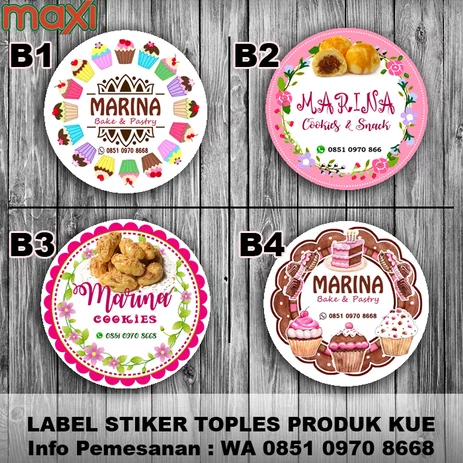 Detail Desain Label Kue Bawang Nomer 23