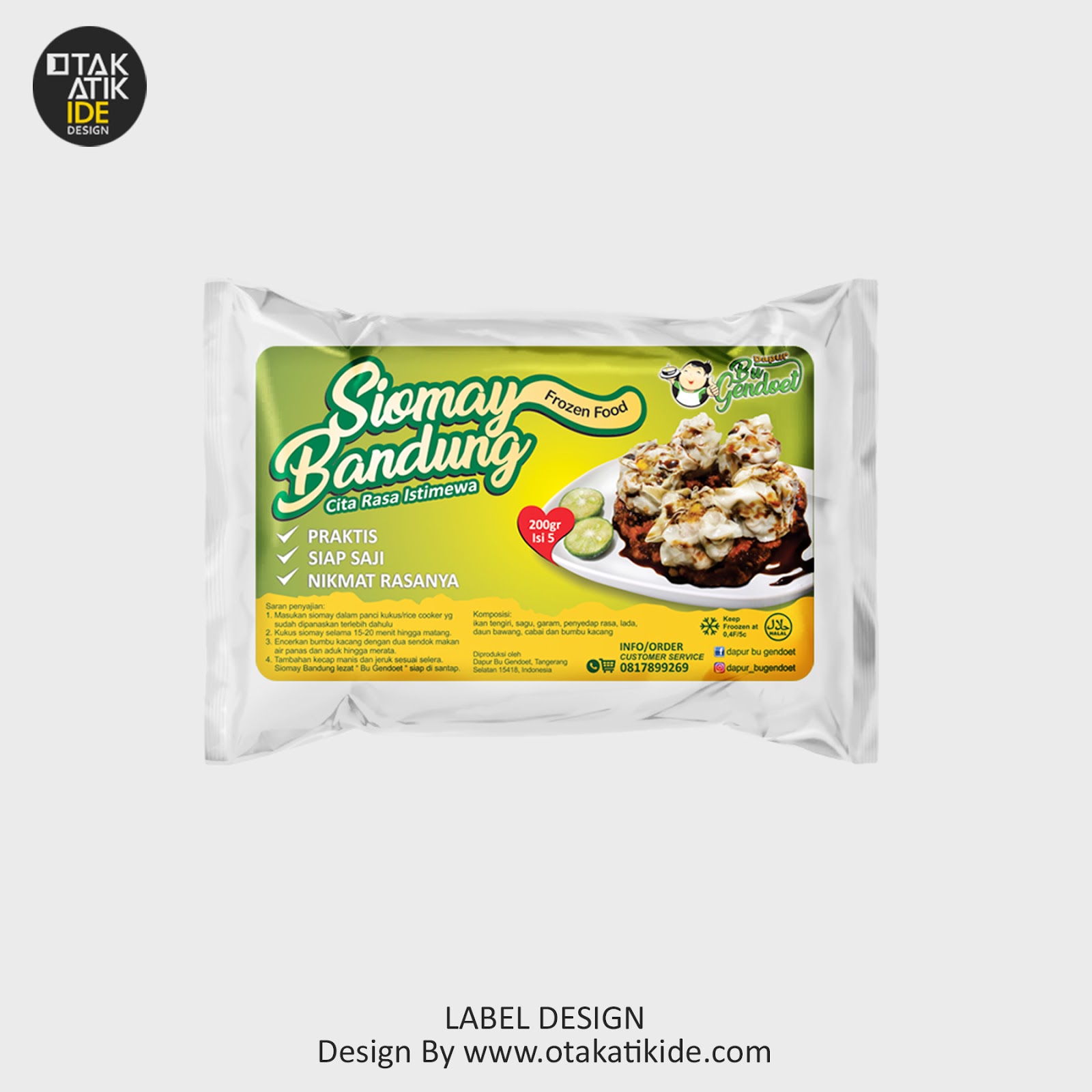 Detail Desain Label Kue Bawang Nomer 25