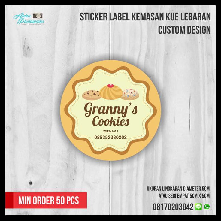 Detail Desain Label Kue Bawang Nomer 27