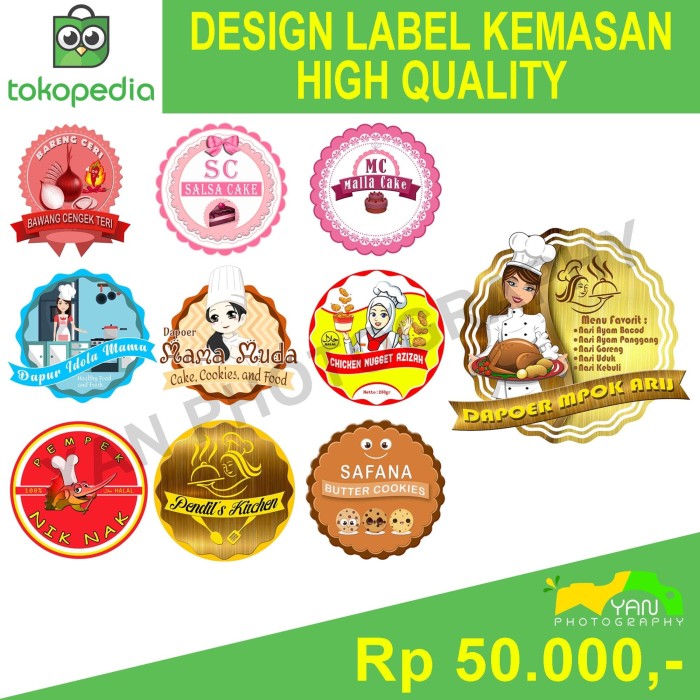 Detail Desain Label Kue Bawang Nomer 37