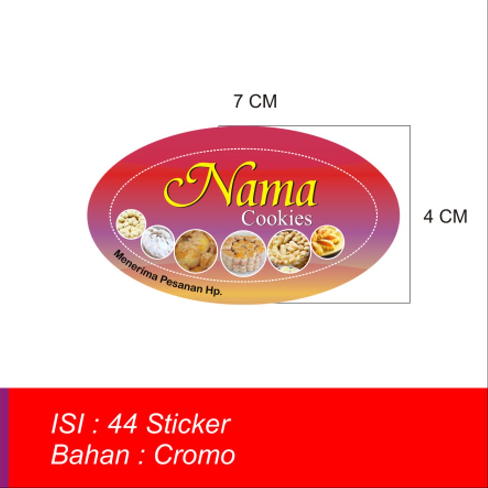 Detail Desain Label Kue Bawang Nomer 43