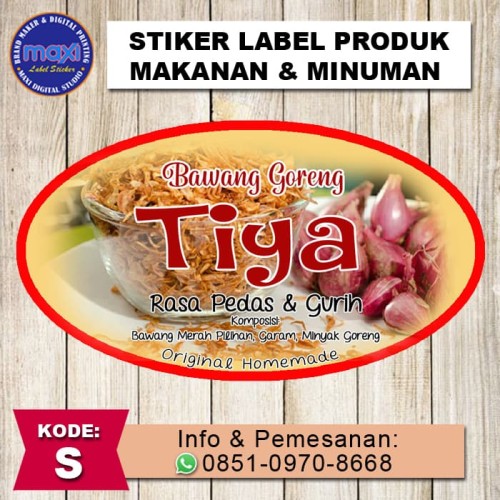 Detail Desain Label Kue Bawang Nomer 56