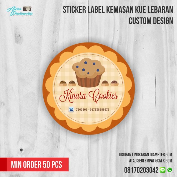 Detail Desain Label Kue Kering Gratis Nomer 24