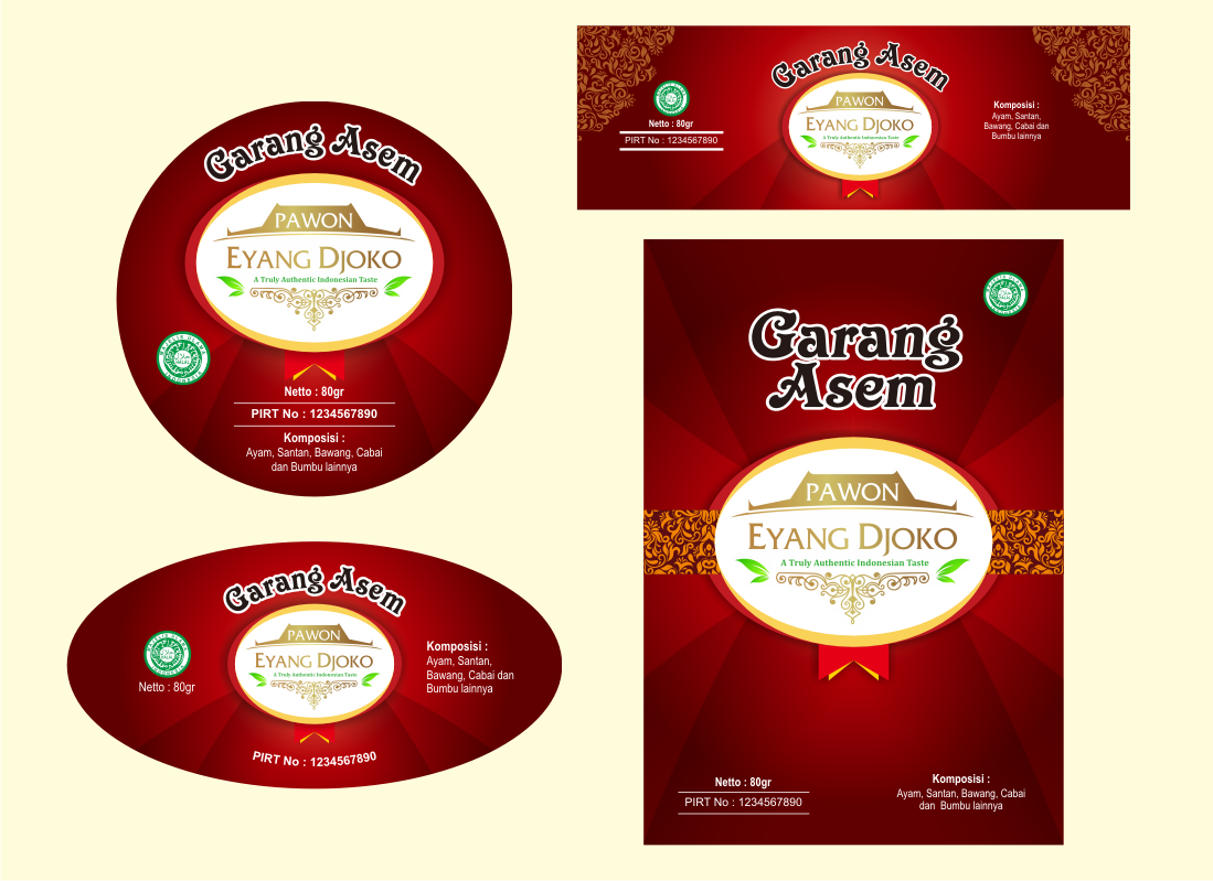 Detail Desain Label Makanan Gratis Nomer 33