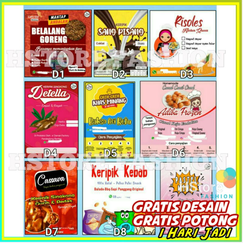 Detail Desain Label Makanan Gratis Nomer 41