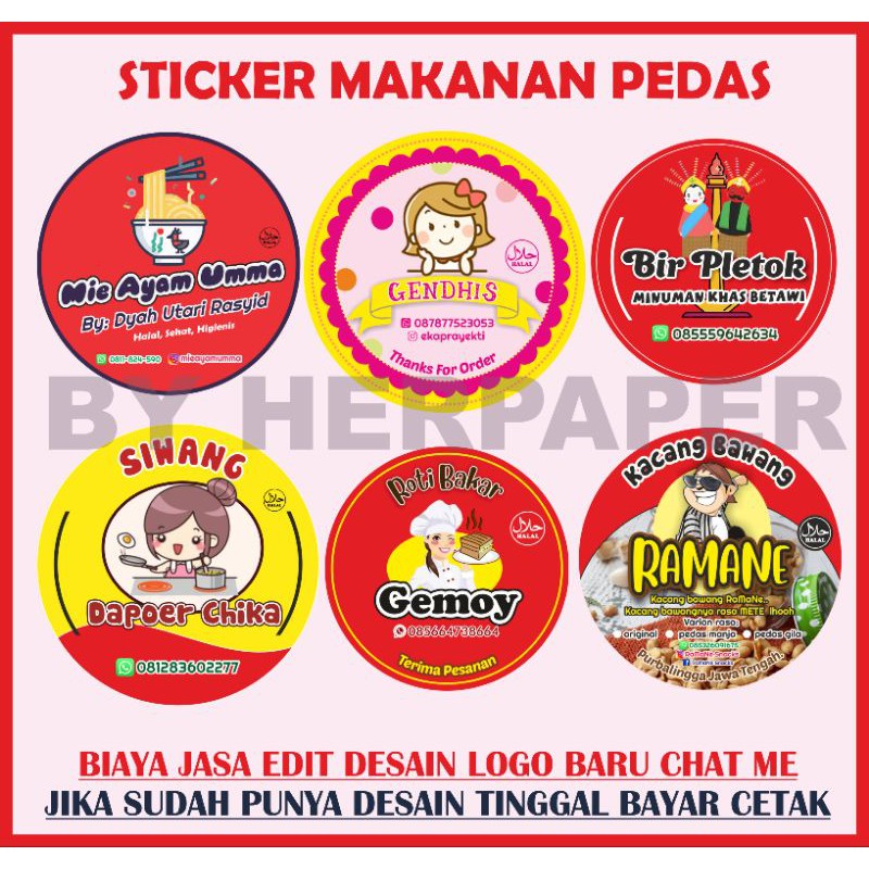 Detail Desain Label Makaroni Nomer 56