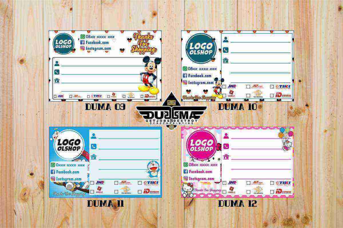 Detail Desain Label Pengiriman Olshop Nomer 24