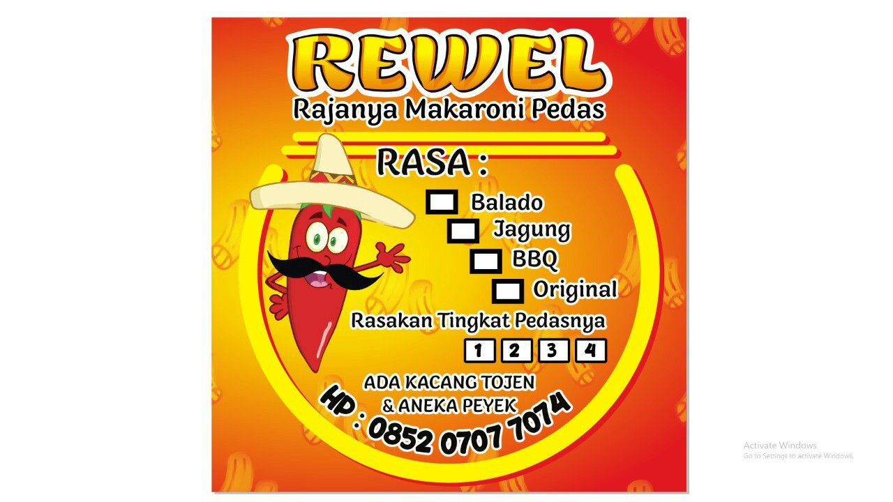 Detail Desain Label Peyek Nomer 18