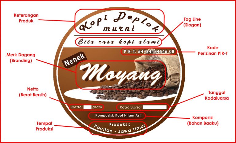 Detail Desain Label Produk Makanan Nomer 38