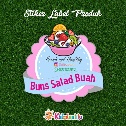 Detail Desain Label Salad Buah Nomer 29