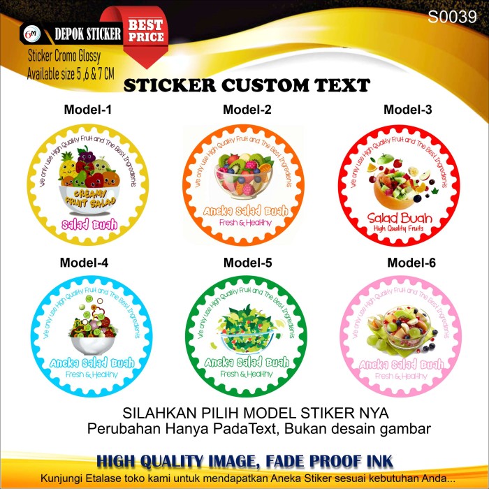 Detail Desain Label Salad Buah Nomer 40