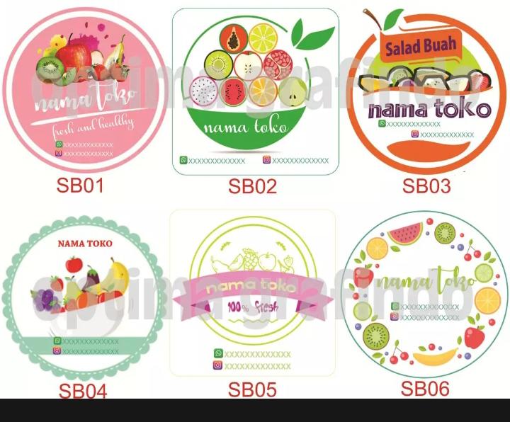 Detail Desain Label Salad Buah Nomer 47