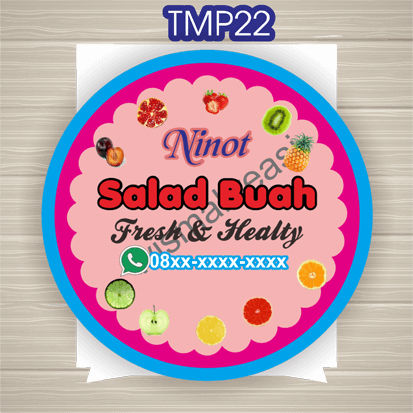 Detail Desain Label Salad Buah Nomer 52