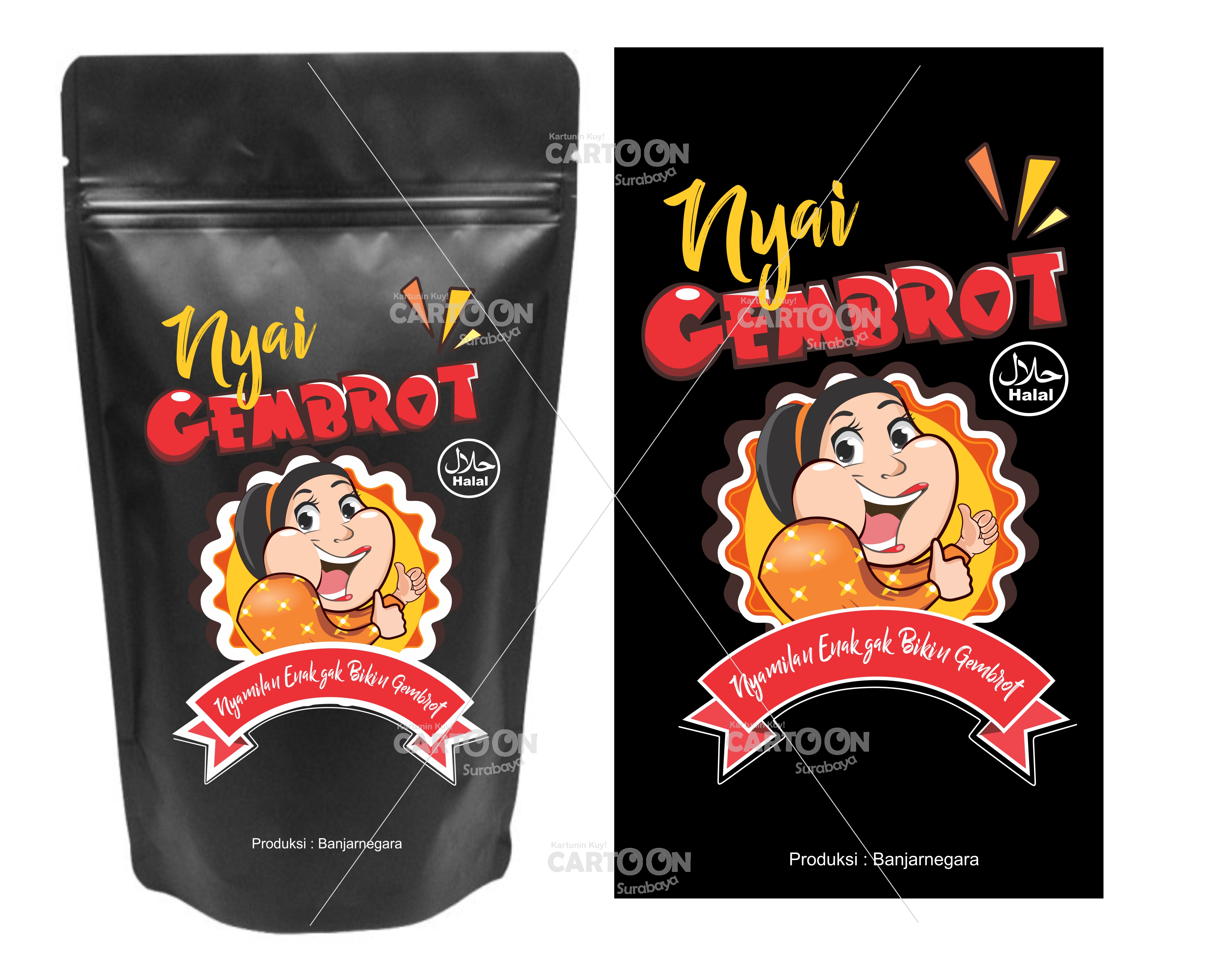 Detail Desain Label Snack Nomer 18