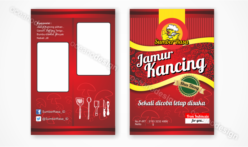 Detail Desain Label Snack Nomer 51