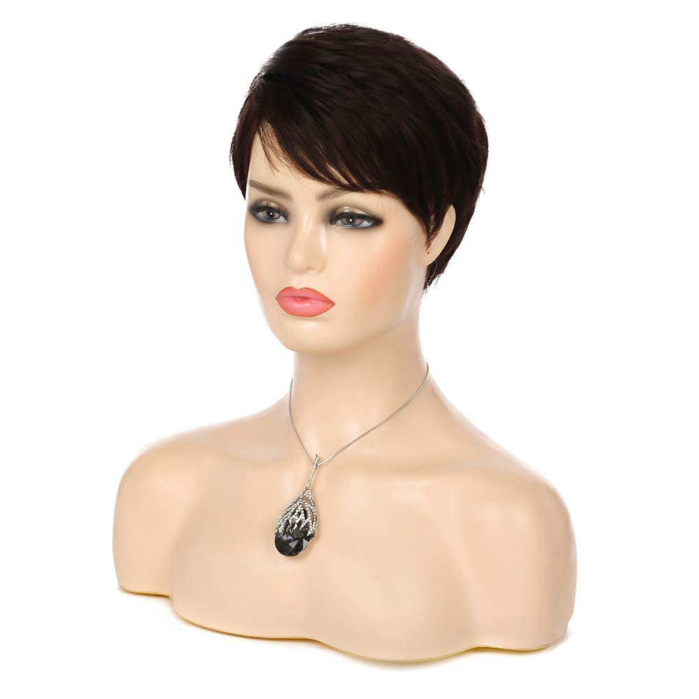 Detail Pixie Cut Braune Haare Nomer 5