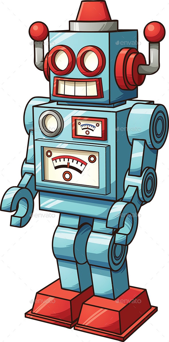 Detail Retro Roboter Nomer 2