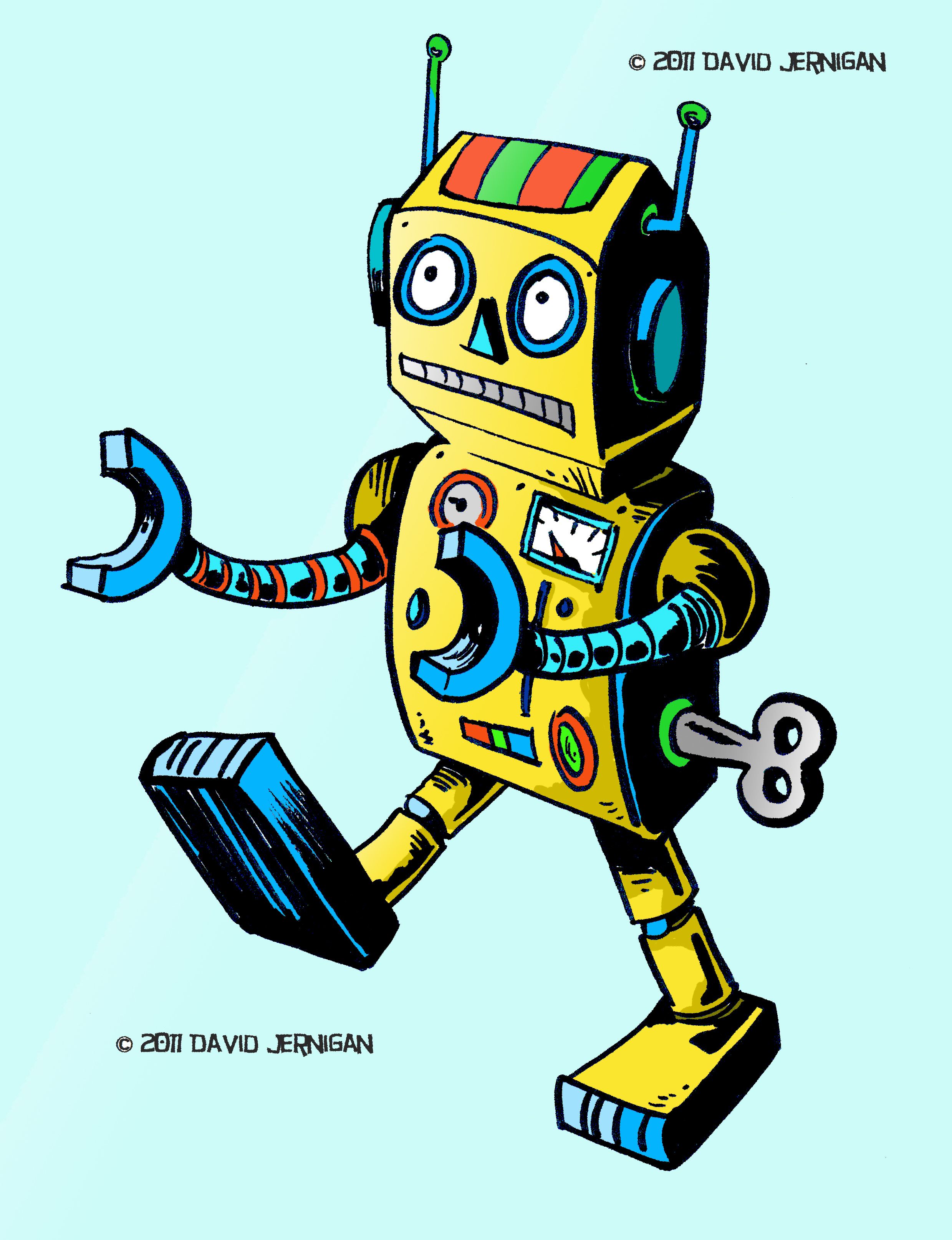 Detail Retro Roboter Nomer 9