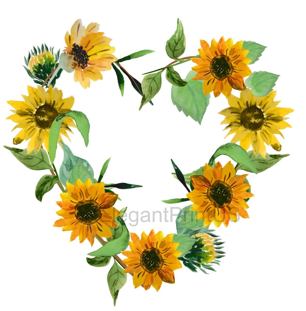 Detail Sunflower Shape Nomer 13