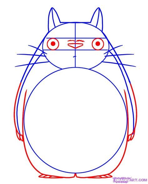 Detail Totoro Drawing Nomer 7