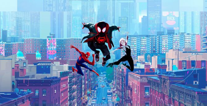 Detail Into The Spider Verse Wallpaper Nomer 3