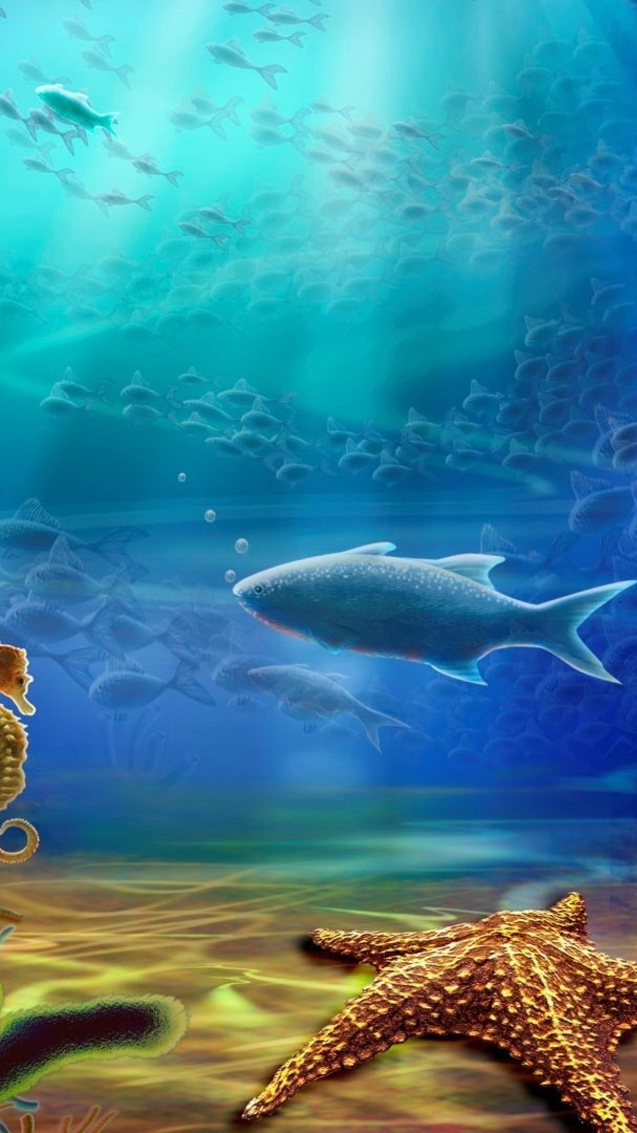 Detail Iphone 3d Fish Wallpaper Nomer 35