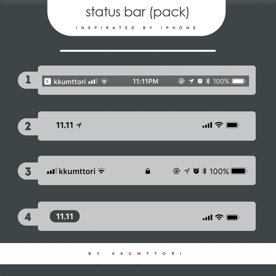 Detail Iphone Status Bar Png Nomer 22