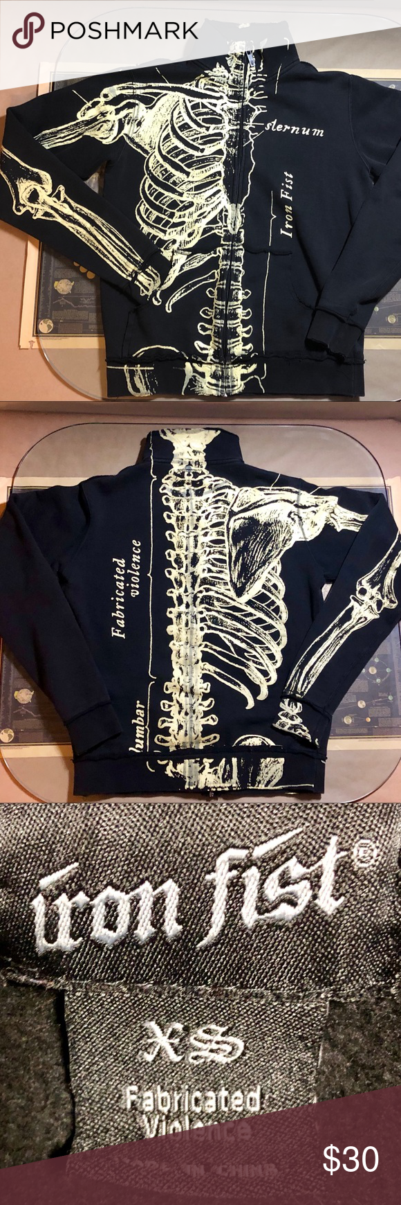 Detail Iron Fist Skeleton Shirt Nomer 45