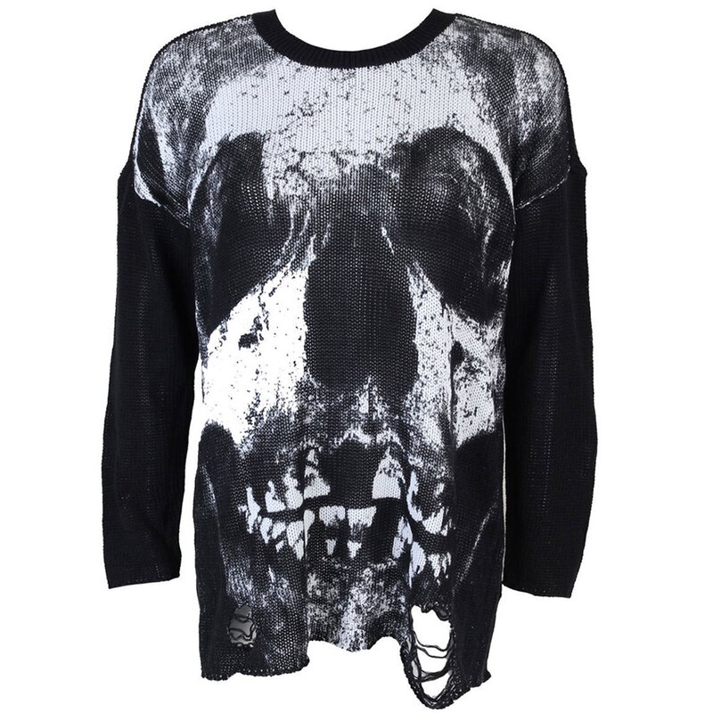 Detail Iron Fist Skull Sweater Nomer 18