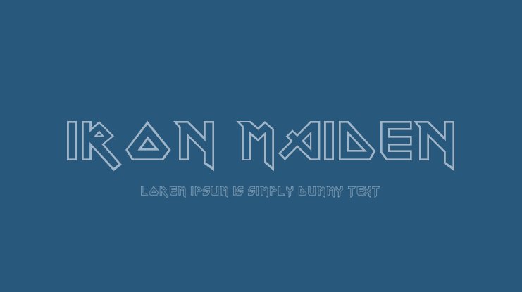 Detail Iron Maiden Font Nomer 36
