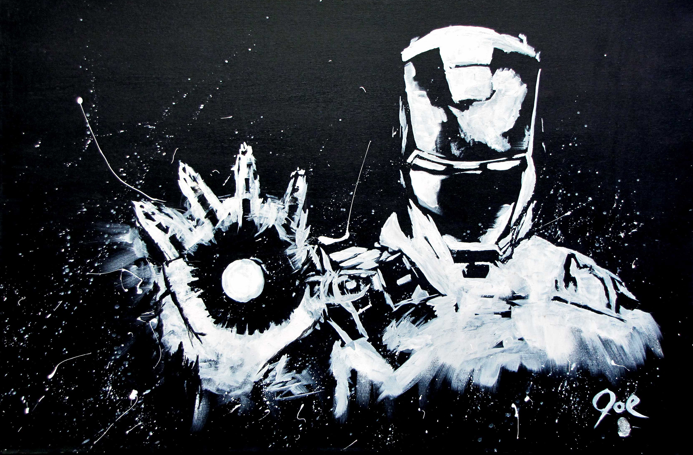 Detail Iron Man Black And White Nomer 43