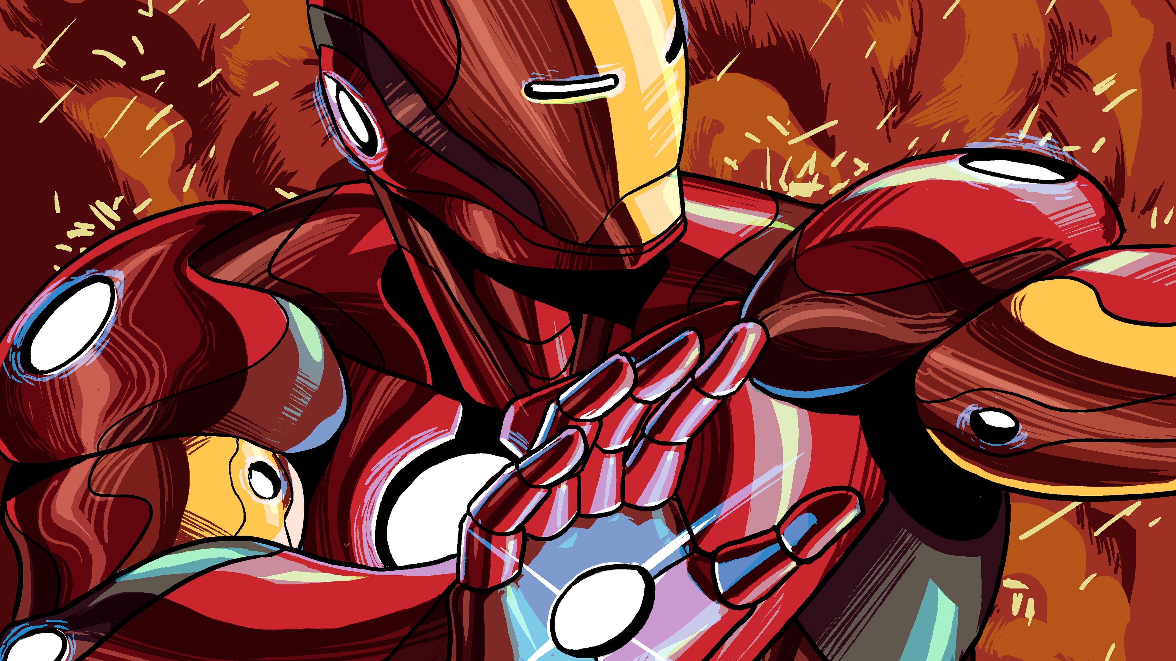 Detail Iron Man Cartoon Wallpaper Nomer 15