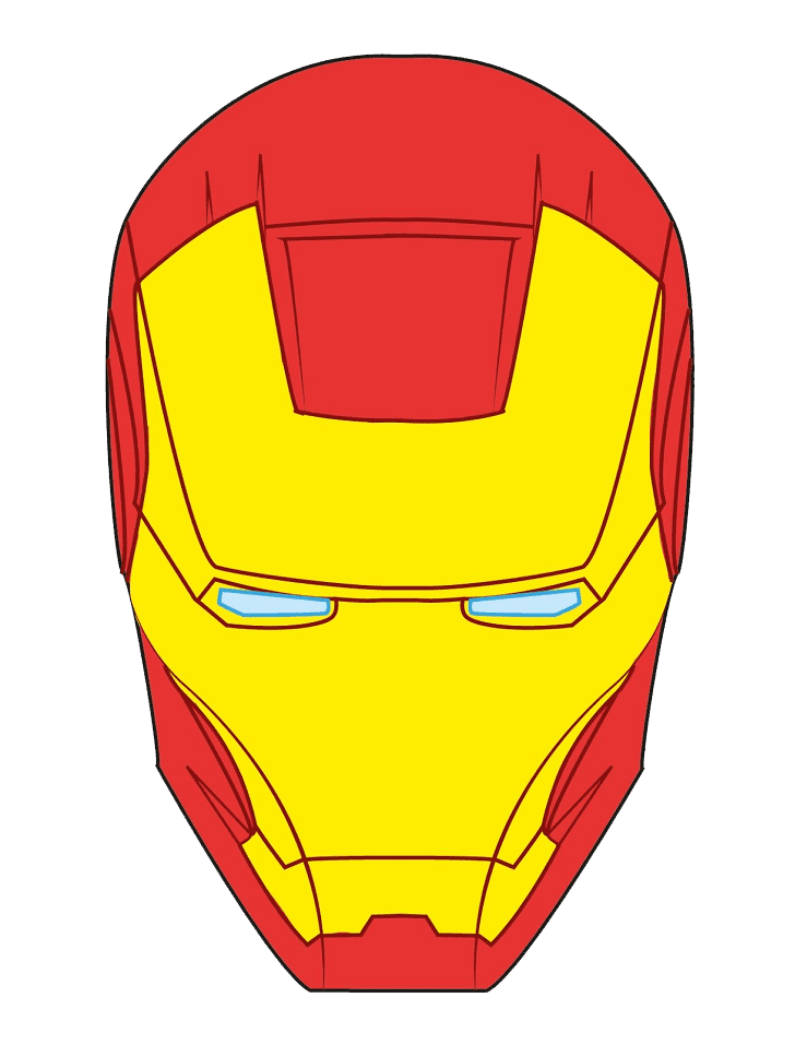 Detail Iron Man Mask Clipart Nomer 11