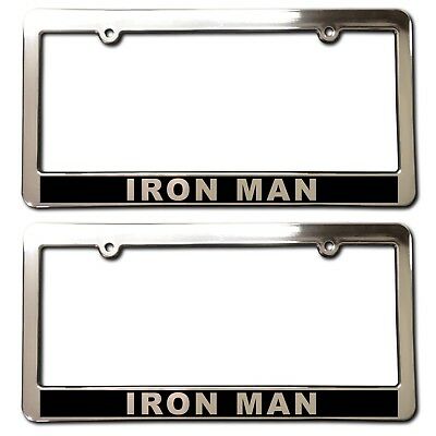 Detail Ironman License Plate Frame Nomer 16