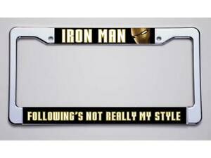 Detail Ironman License Plate Frame Nomer 6