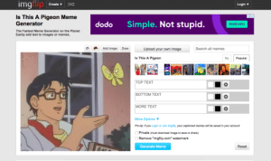 Detail Is This A Pigeon Meme Generator Nomer 50