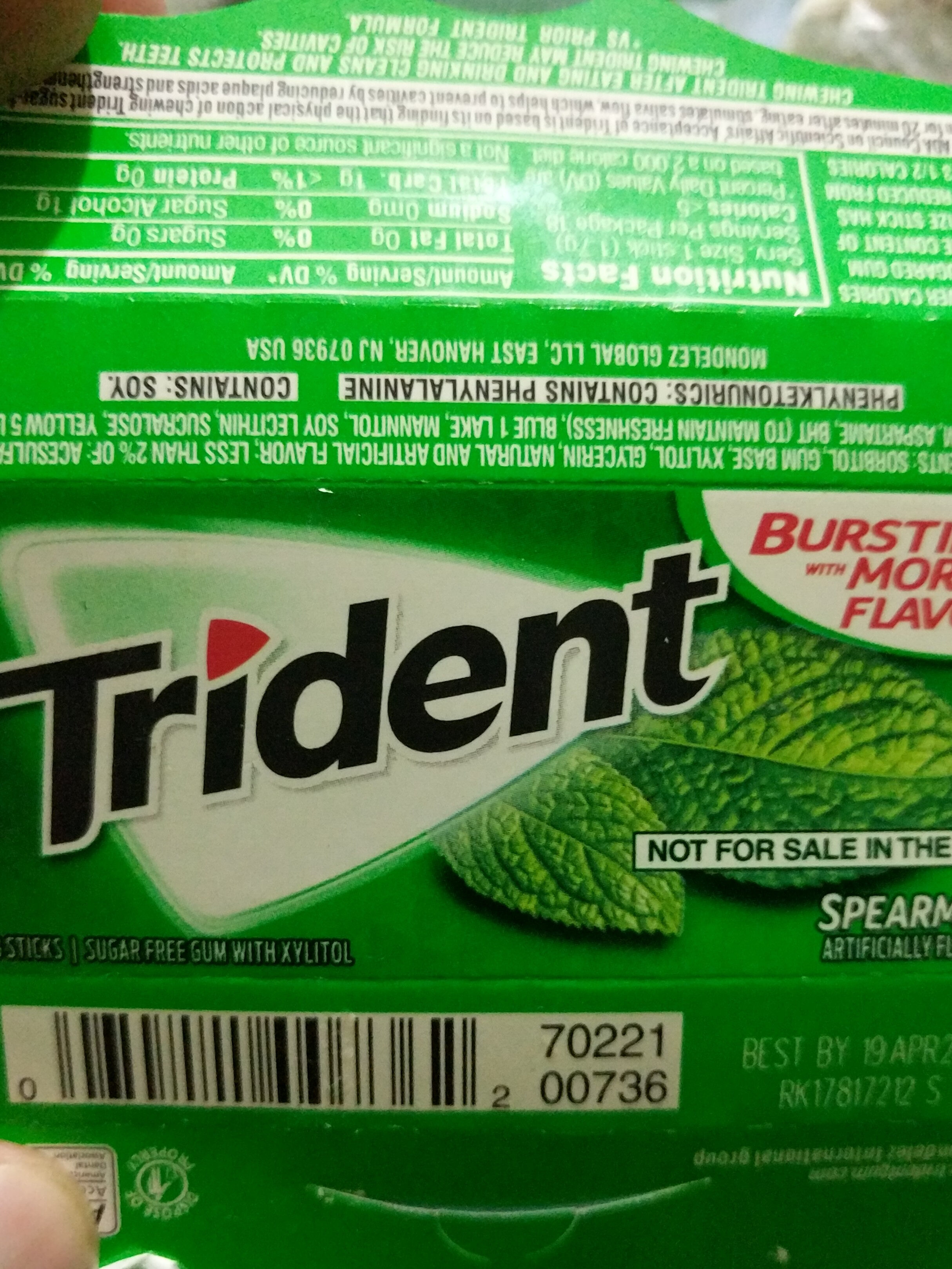 Detail Is Trident Gum Vegetarian Nomer 32