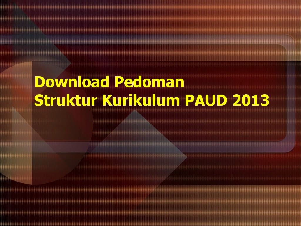 Detail Isi Gambaran Struktur Kurikulum Paud Nomer 14