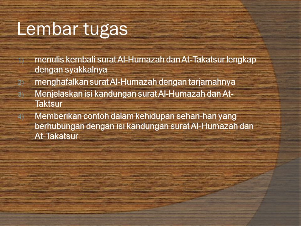 Detail Isi Kandungan Surat At Takatsur Nomer 20