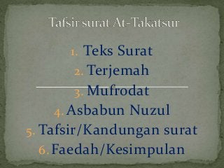 Detail Isi Kandungan Surat At Takatsur Nomer 35